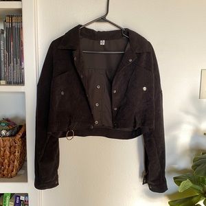 ❌SOLD❌ Cropped Corduroy Lightweight Jacket